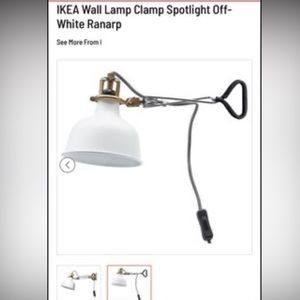 Black spot light IKEA